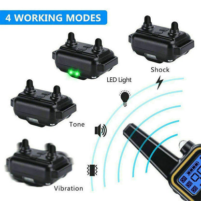 3000 FT Dog Training US Collar Rechargeable Remote Shock PET Waterproof Trainer