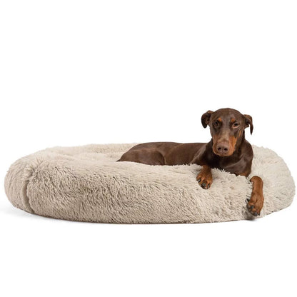 Dog Beds Calming Donut Cuddler, Puppy Dog Beds Large Dogs, Indoor Dog Calming Beds Large, 36''